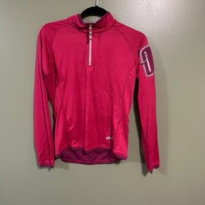 Like NEW Sherpa Thermal zip up shirt pink size Medium M
